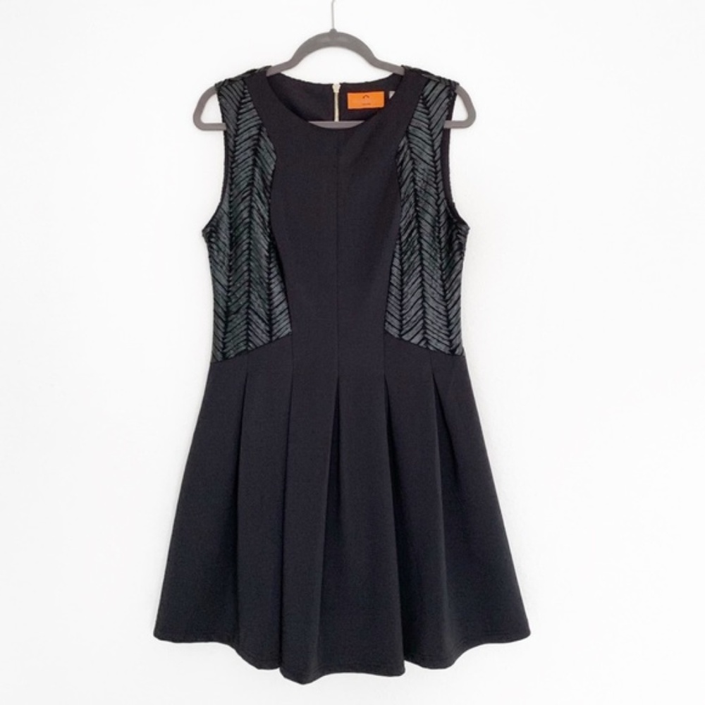 Patrizia Luca Fit and Flare Little Black Dress